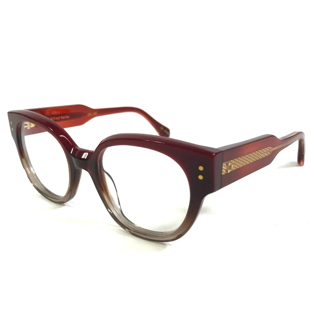 Alfred Kerbs Eyeglasses Frames ANITA RD Red Gradient Cat Eye Full Rim 50-20-140